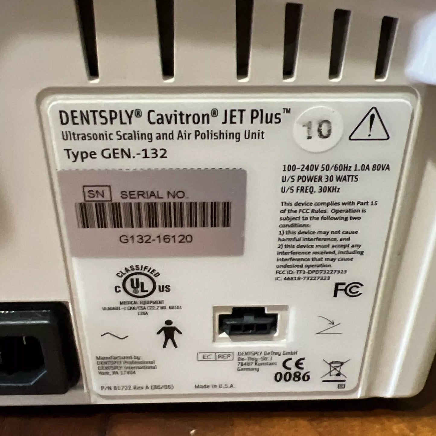 REFURBISHED Dentsply Cavitron Jet Plus Gen 132 Dental Ultrasonic Scaler System