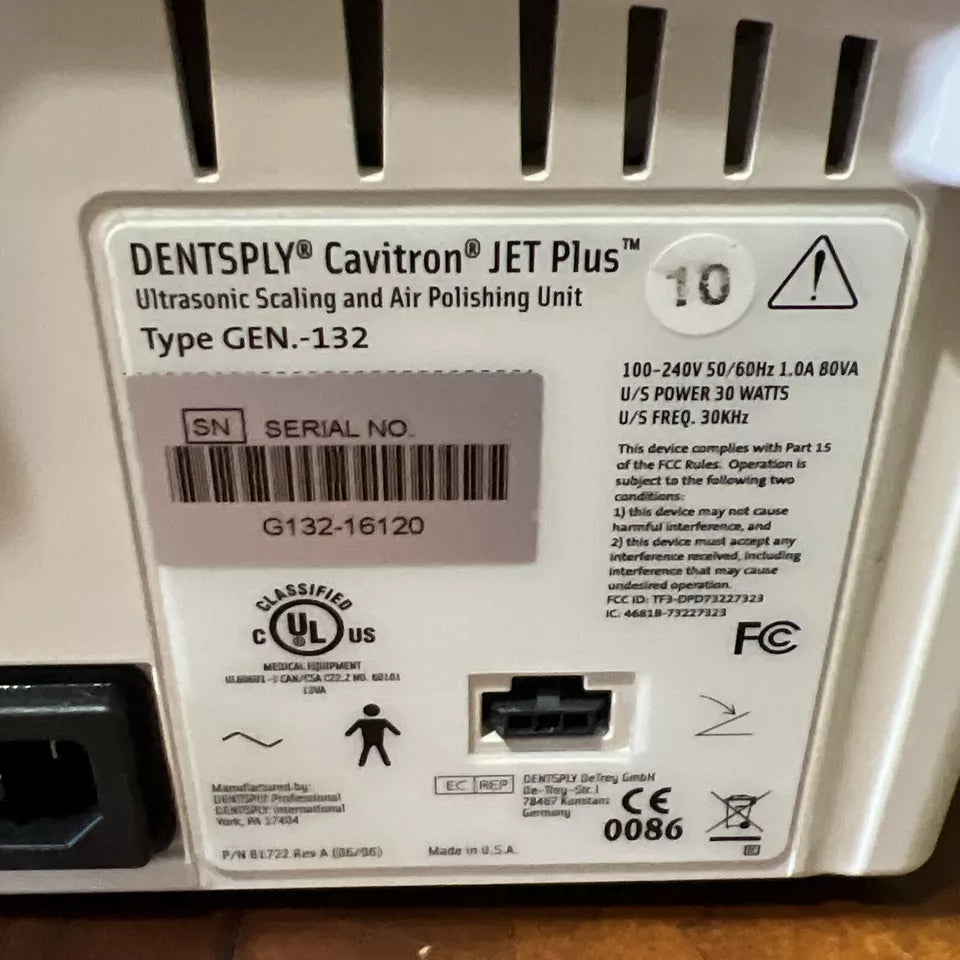 REFURBISHED Dentsply Cavitron Jet Plus Gen 132 Dental Ultrasonic Scaler System