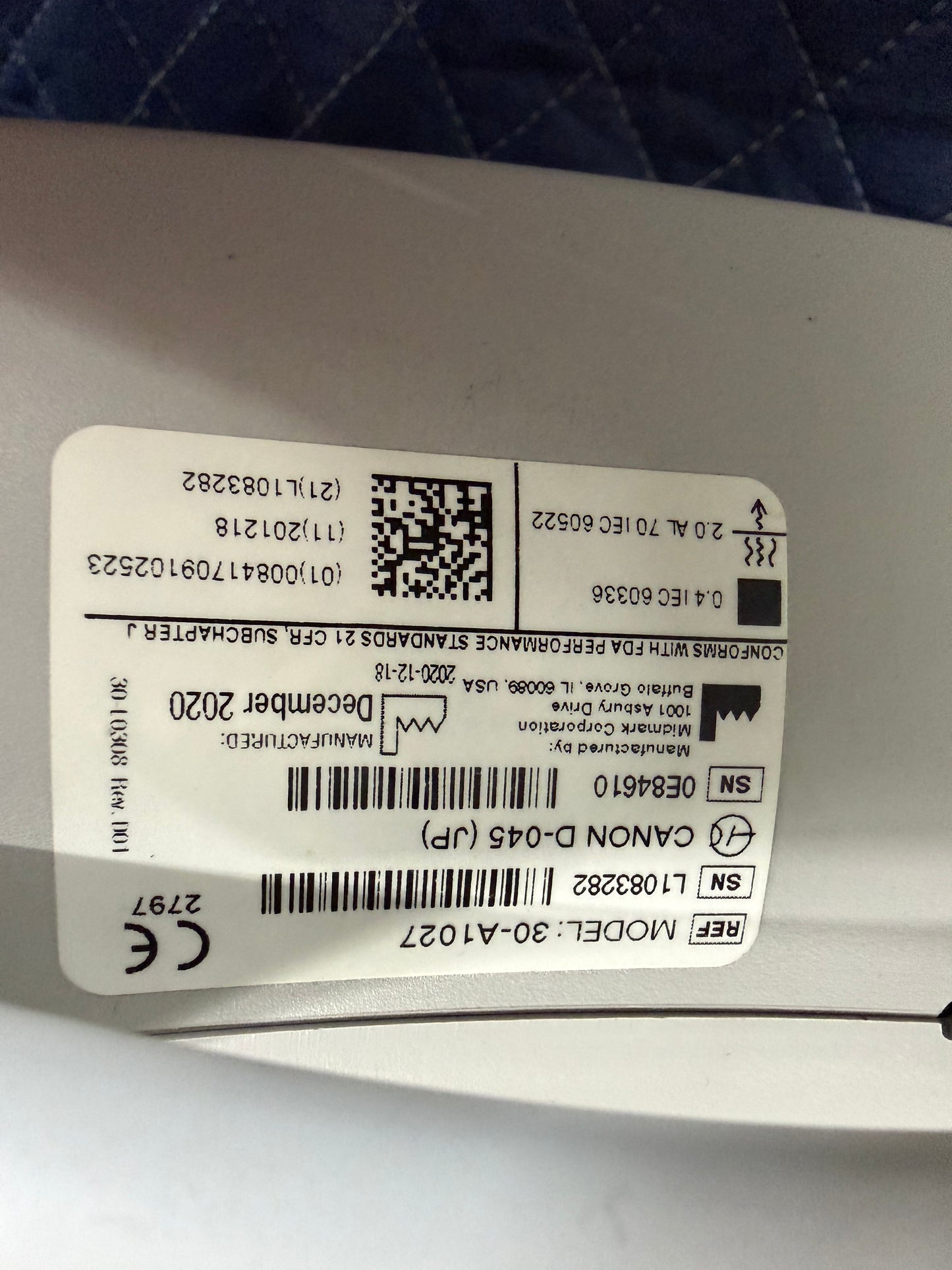 Midmark Progeny Preva Intraoral Wall Mount X-Ray (2020)