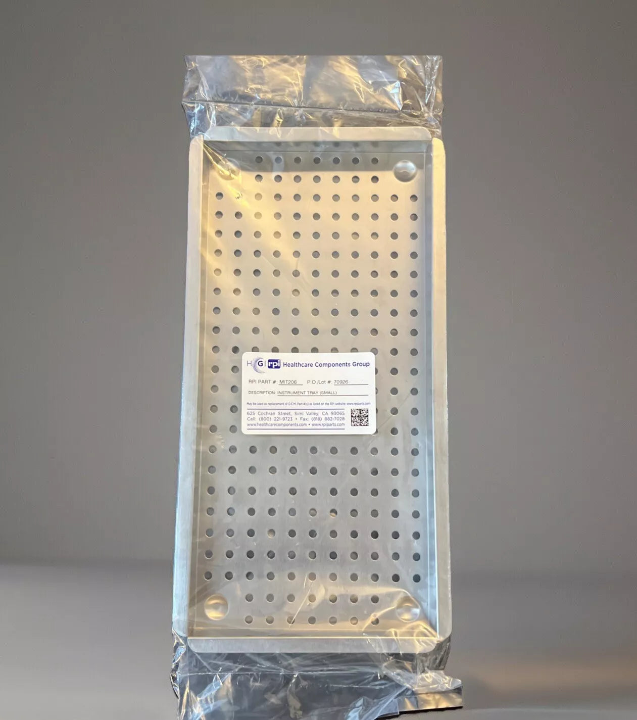 MIDMARK (Fits New and Old) INSTRUMENT TRAY (SMALL) RPI #MIT206 OEM 002-0253-00