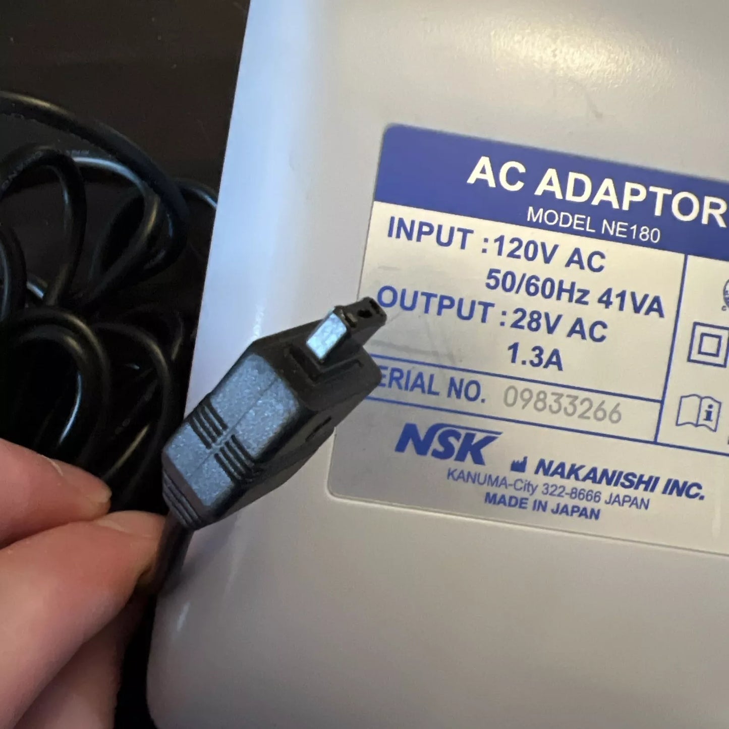 NSK NE180 AC Adapter NLX NLZ Y141133