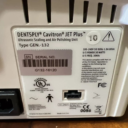 REFURBISHED Dentsply Cavitron Jet Plus Gen 132 Dental Ultrasonic Scaler System